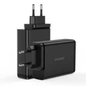 Adapter Choetech  Choetech charger GaN 140W 4 ports (2x USB C, 2x USB) black (PD6005) 