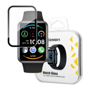 Aizsargstikls Wozinsky - Wozinsky Full Glue Tempered Glass Tempered Glass For Huawei Watch Fit 2 9H Full Screen Cover With Black Frame 