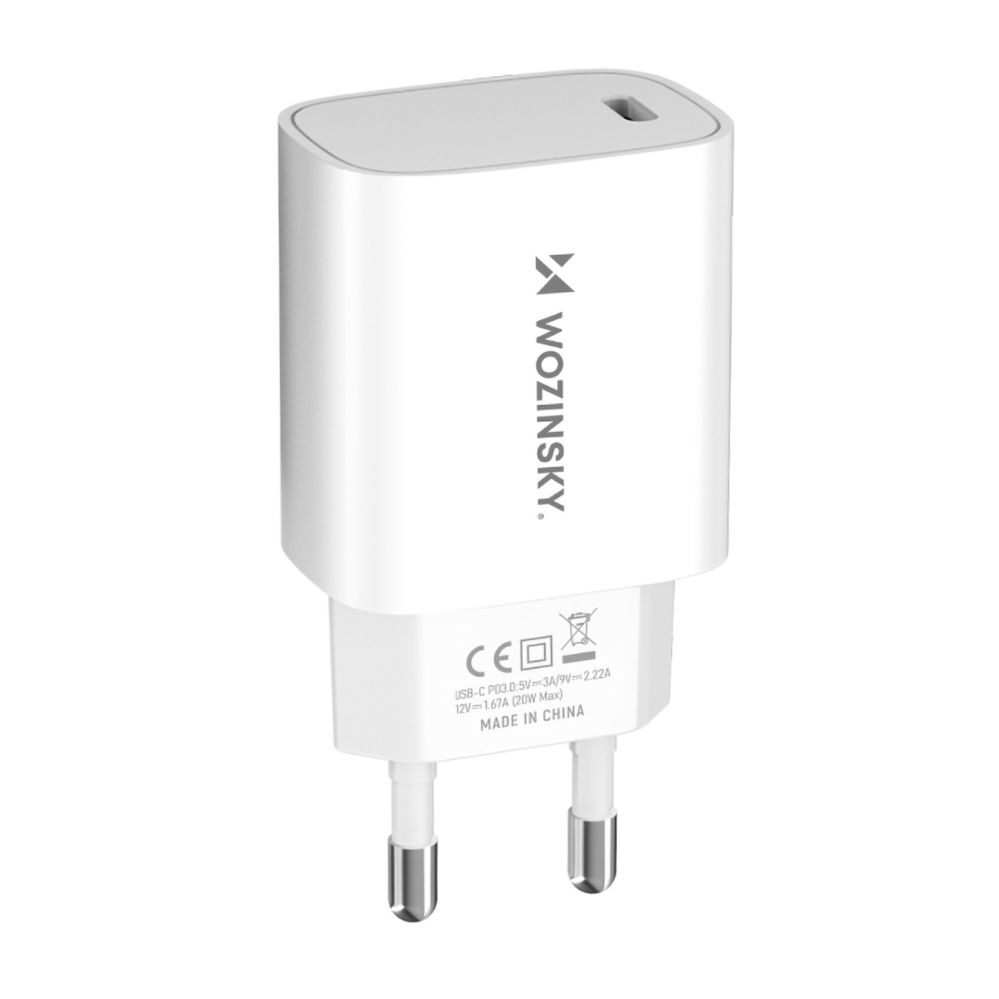 Adaptrid Wozinsky Wozinsky WGWCCW 20W USB-C Wall Charger - White