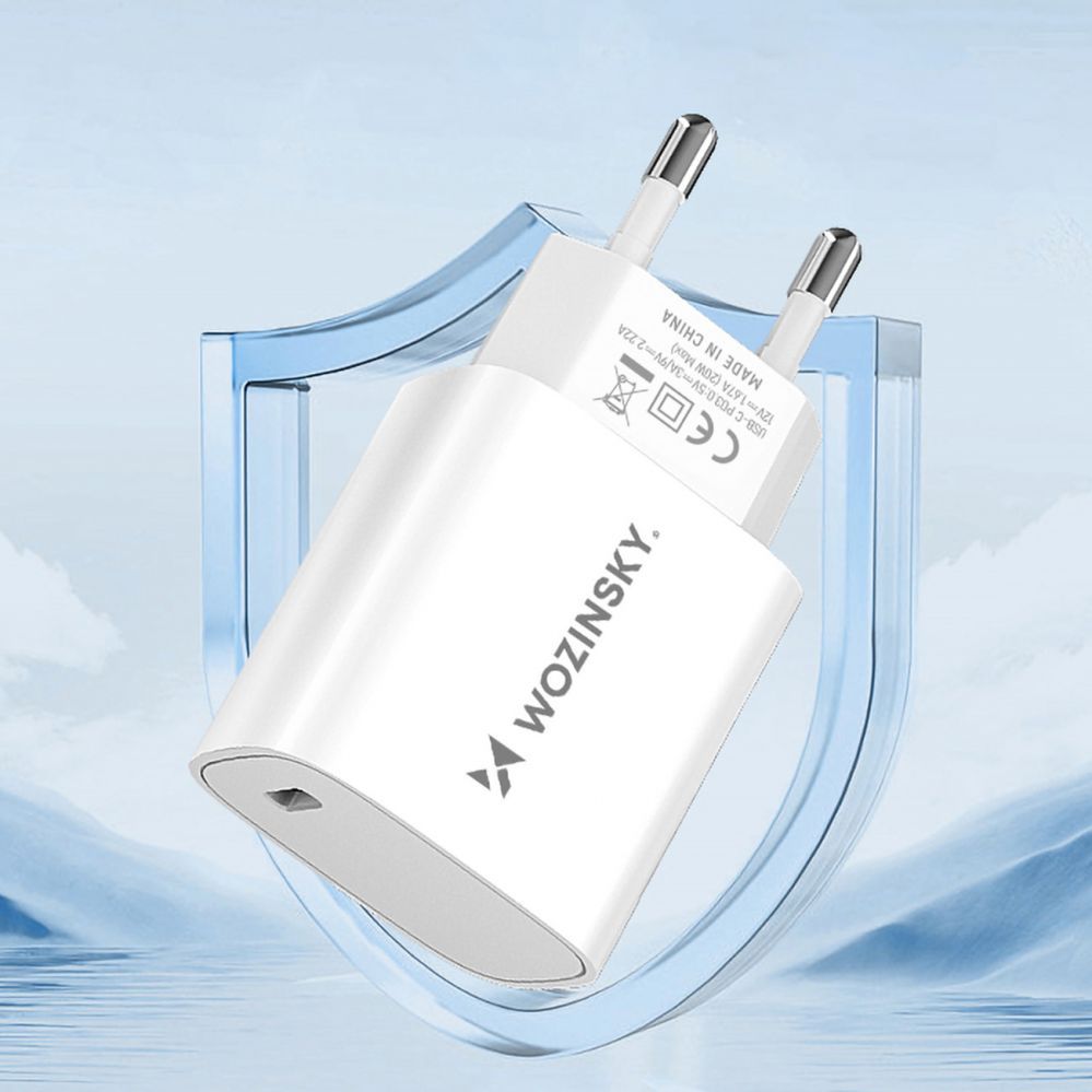 Adaptrid Wozinsky Wozinsky WGWCCW 20W USB-C Wall Charger - White
