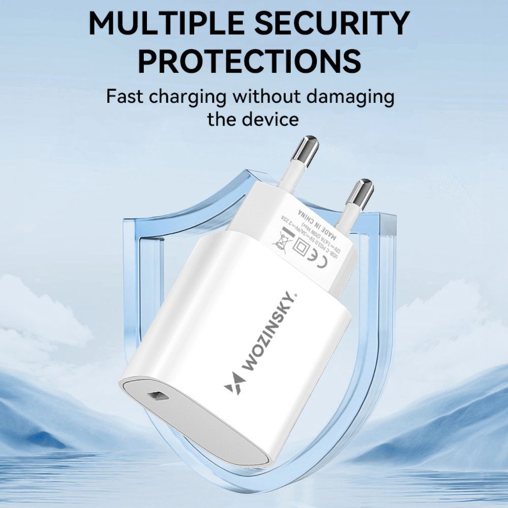 Adaptrid Wozinsky Wozinsky WGWCCW 20W USB-C Wall Charger - White