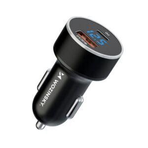 Adapteris Wozinsky  Wozinsky WDCCAC USB-C USB-A 36W Car Charger - Black 