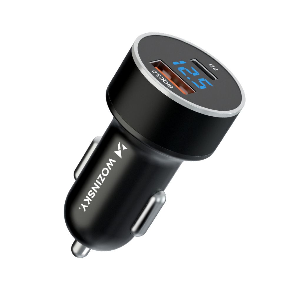 Adaptrid Wozinsky Wozinsky WDCCAC USB-C USB-A 36W Car Charger - Black