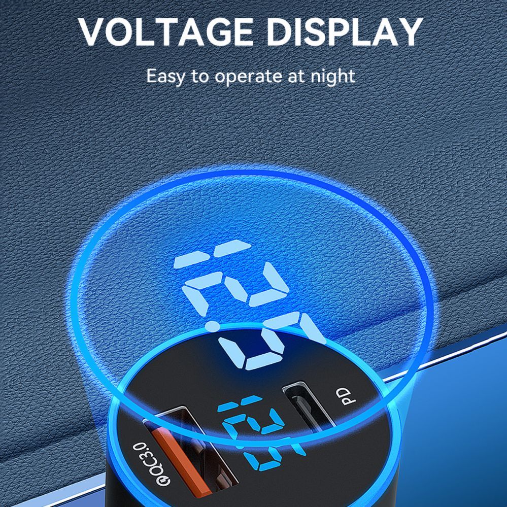 Adaptrid Wozinsky Wozinsky WDCCAC USB-C USB-A 36W Car Charger - Black