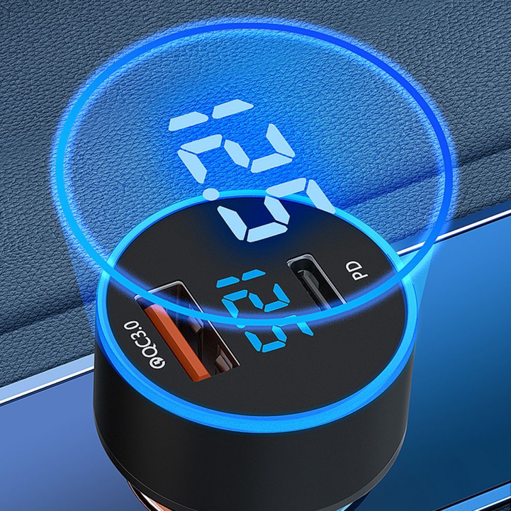 Adaptrid Wozinsky Wozinsky WDCCAC USB-C USB-A 36W Car Charger - Black