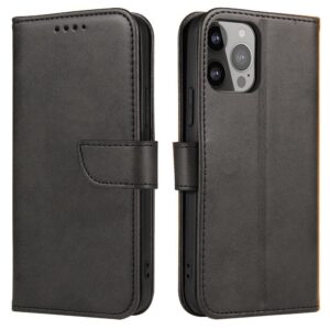 Nugarėlės dėklai Hurtel  Magnet Case with flap and wallet for Samsung M34 - black 