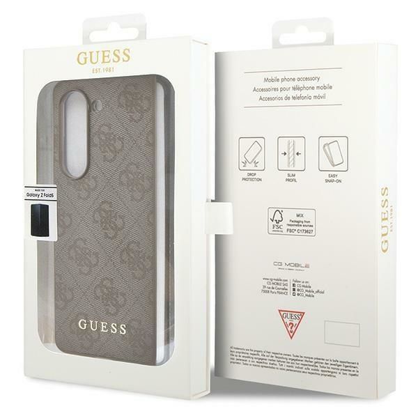 Tagakaaned Guess Guess GUHCZFD5GF4GBR F946 Z Fold5 brown/brown hardcase 4G Charms Collection