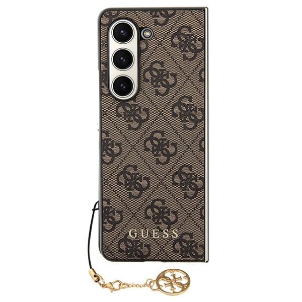 Tagakaaned Guess Guess GUHCZFD5GF4GBR F946 Z Fold5 brown/brown hardcase 4G Charms Collection