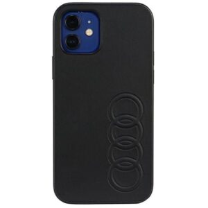 Nugarėlės dėklai Audi  Audi Synthetic Leather iPhone 12/12 Pro 6.1" black/black hardcase AU-TPUPCIP12P-TT/D1-BK