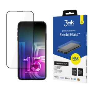 Apsauginiai stiklai 3MK  Apple iPhone 15 Plus - 3mk FlexibleGlass Max 