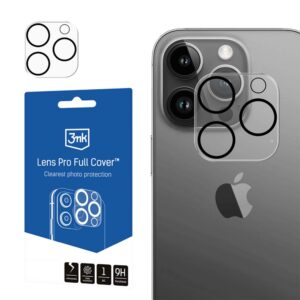 Apsauginiai stiklai 3MK  Apple iPhone 14 Pro/14 Pro Max - 3mk Lens Pro Full Cover 