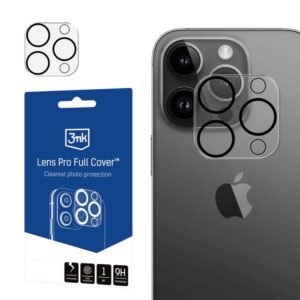 Apsauginiai stiklai 3MK  Apple iPhone 15 Pro/15 Pro Max - 3mk Lens Pro Full Cover 