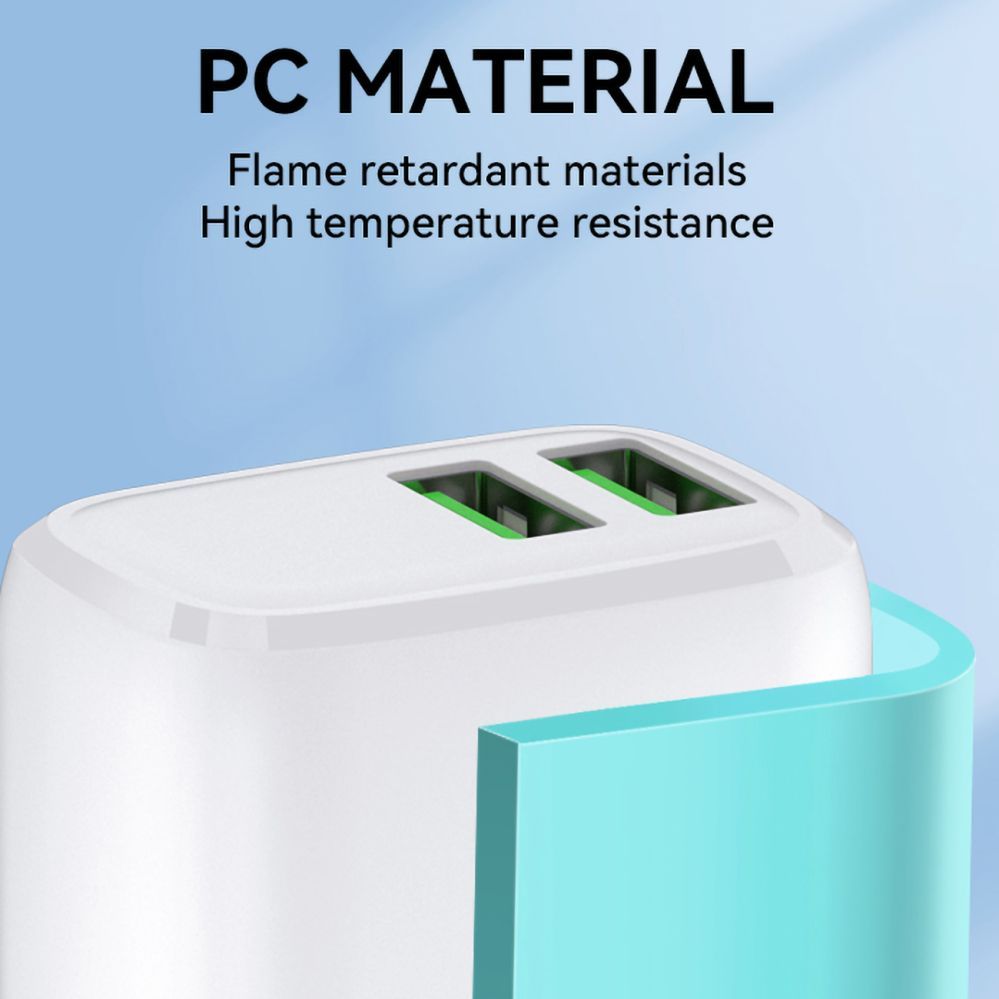 Adaptrid Wozinsky Wozinsky CUWCW 2.4A 2 x USB-A Wall Charger - White