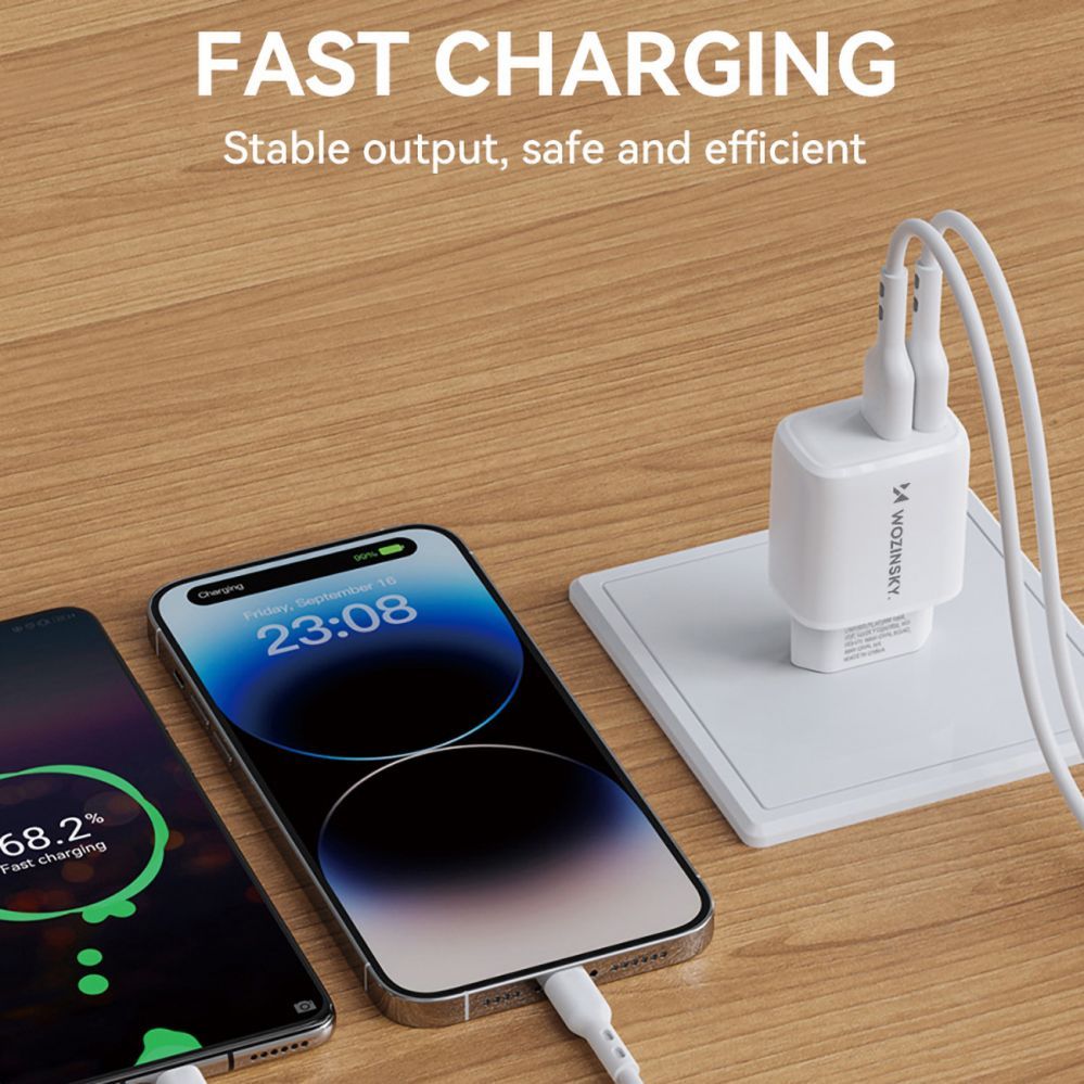Adaptrid Wozinsky Wozinsky CUWCW 2.4A 2 x USB-A Wall Charger - White