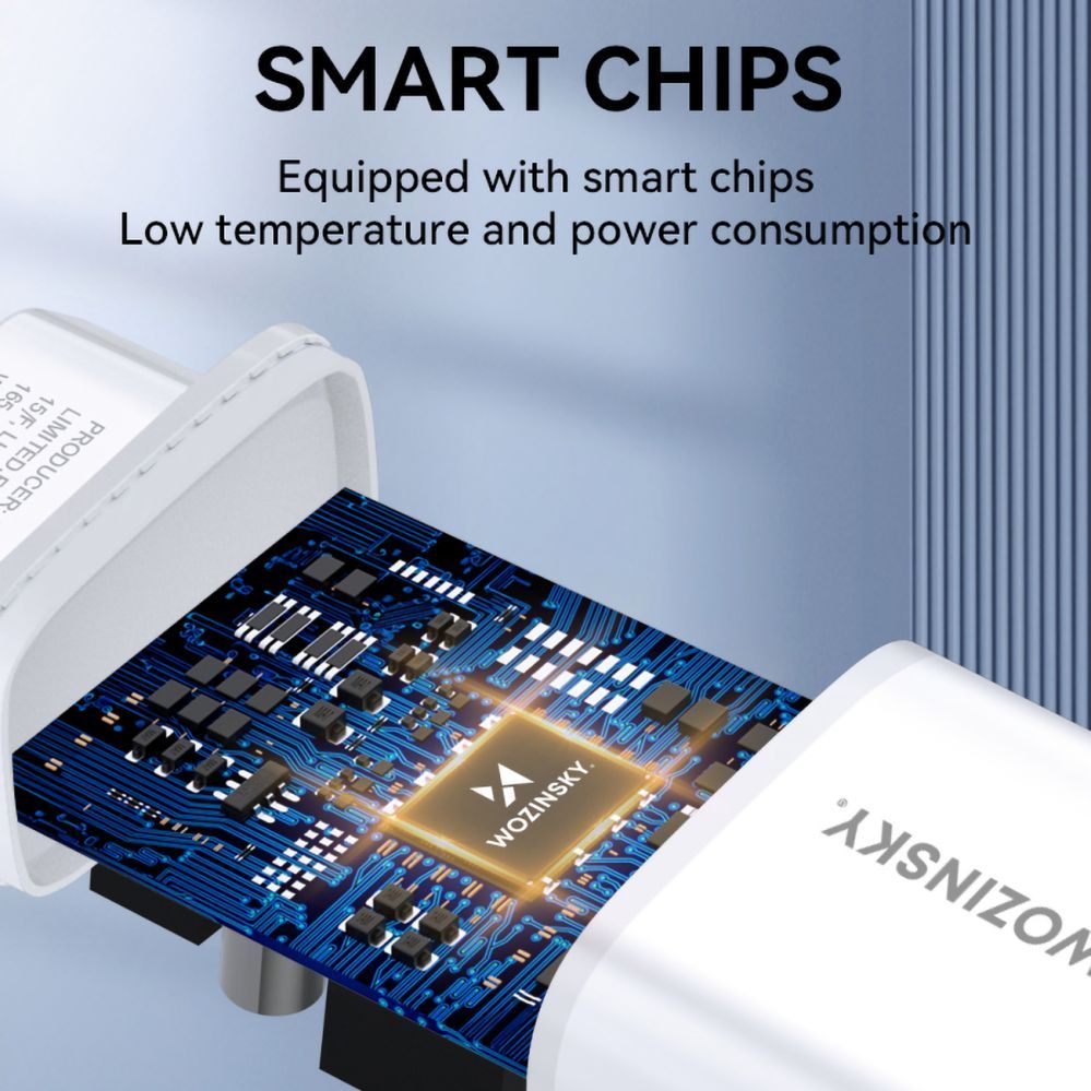 Adaptrid Wozinsky Wozinsky CUWCW 2.4A 2 x USB-A Wall Charger - White