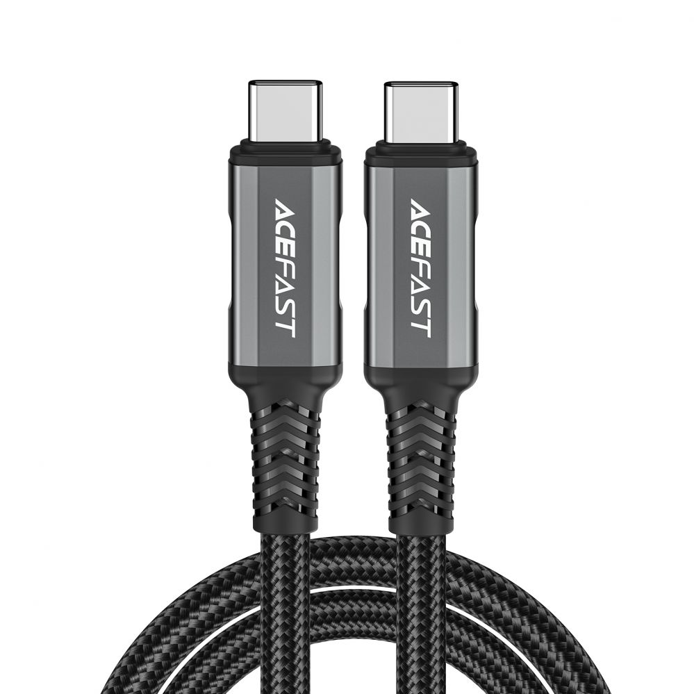 Cable Acefast Acefast C1-09 USB-C / USB-C USB4 PD3.1 cable 5A 1m - gray-black