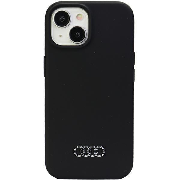 Back panel cover Audi Audi Silicone Case for iPhone 15 Plus - black