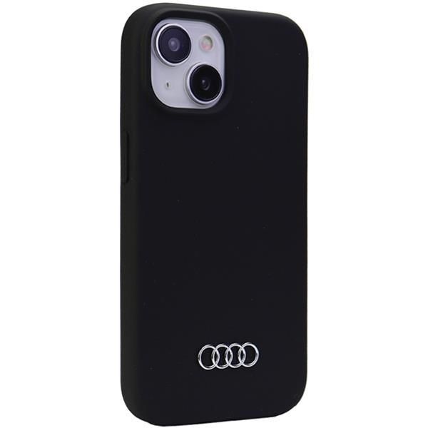 Back panel cover Audi Audi Silicone Case for iPhone 15 Plus - black