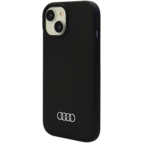 Back panel cover Audi Audi Silicone Case for iPhone 15 Plus - black