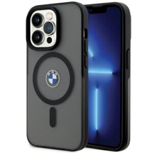 Aizmugurējais vāciņš BMW  BMW IML Signature MagSafe Case for iPhone 15 Pro - Black 