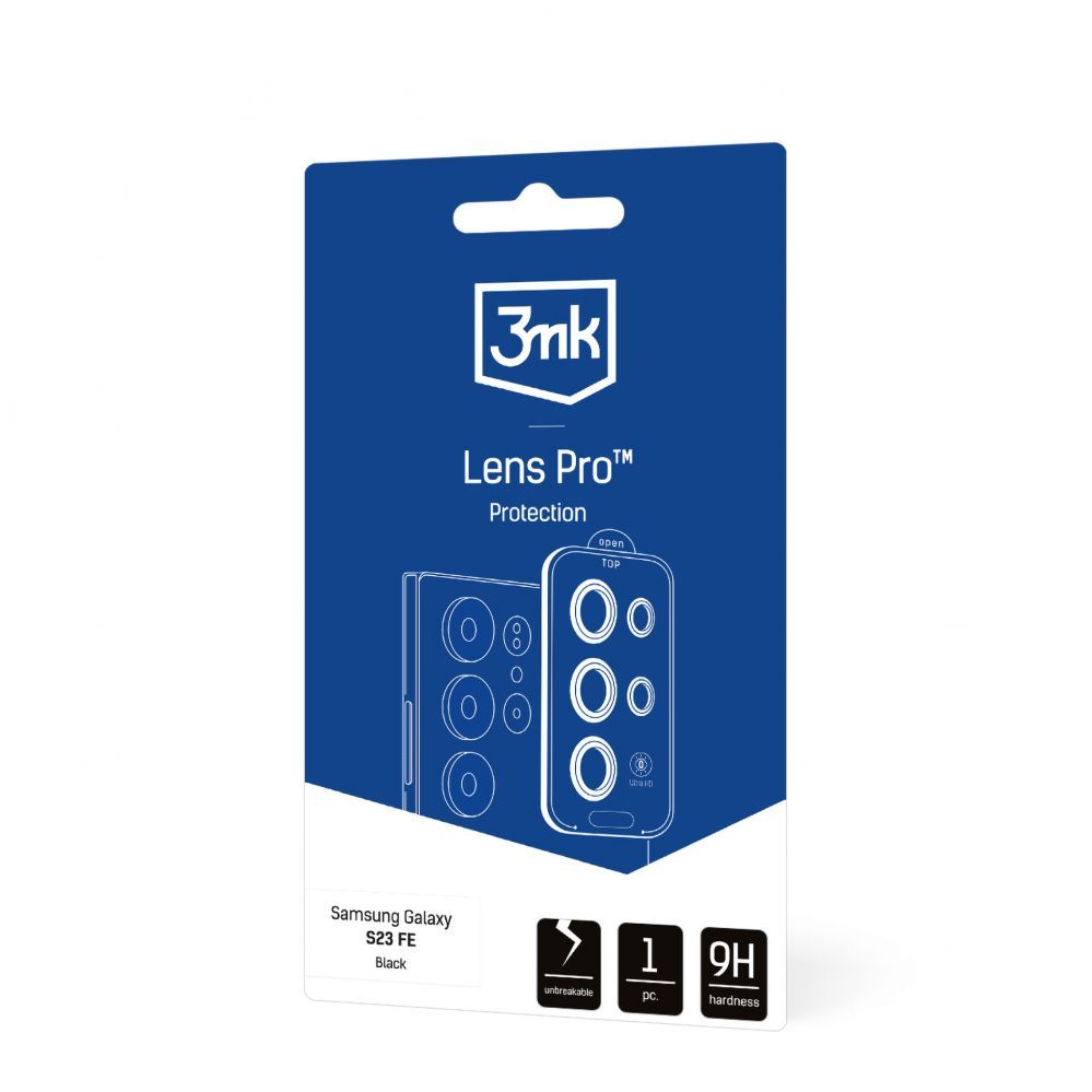 Aizsargstikls 3MK Samsung Galaxy S23 FE - 3mk Lens Protection Pro Black