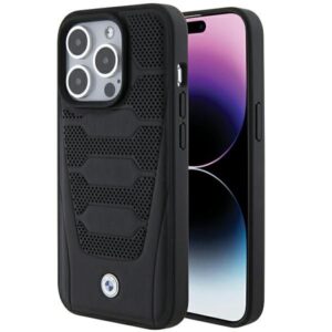 Aizmugurējais vāciņš BMW  BMW Leather Seats Pattern case for iPhone 15 Pro Max - black 