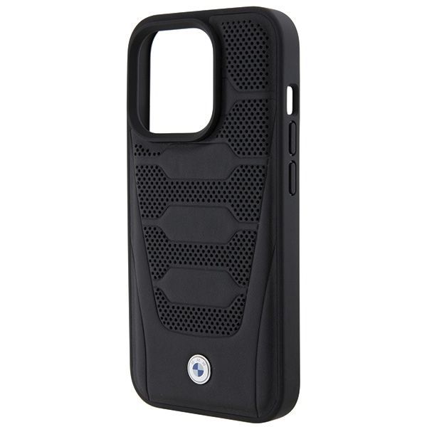 Back panel cover BMW BMW Leather Seats Pattern case for iPhone 15 Pro Max - black