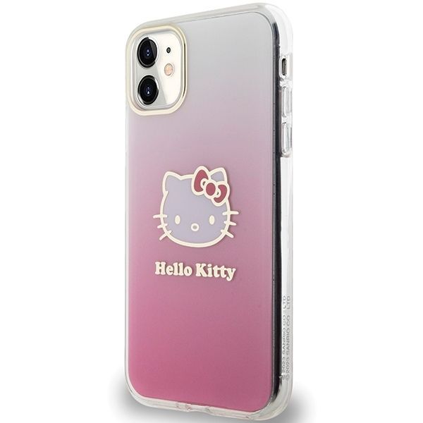 Back panel cover Hello Kitty Hello Kitty IML Gradient Electrop Kitty Head Case for iPhone 11 / Xr - Pink