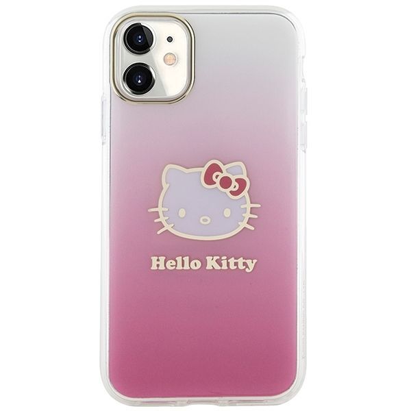 Back panel cover Hello Kitty Hello Kitty IML Gradient Electrop Kitty Head Case for iPhone 11 / Xr - Pink