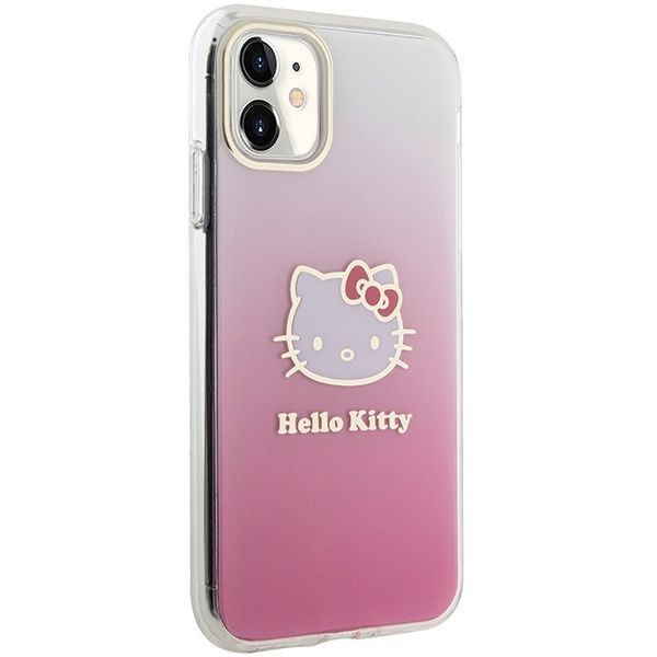 Back panel cover Hello Kitty Hello Kitty IML Gradient Electrop Kitty Head Case for iPhone 11 / Xr - Pink