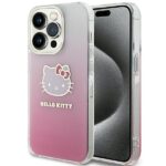 Aizmugurējais vāciņš Hello Kitty  Hello Kitty IML Gradient Electrop Kitty Head case for iPhone 13 Pro / 13 - pink 