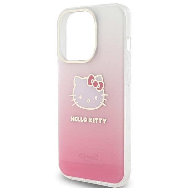 Back panel cover Hello Kitty Hello Kitty IML Gradient Electrop Kitty Head case for iPhone 13 Pro / 13 - pink