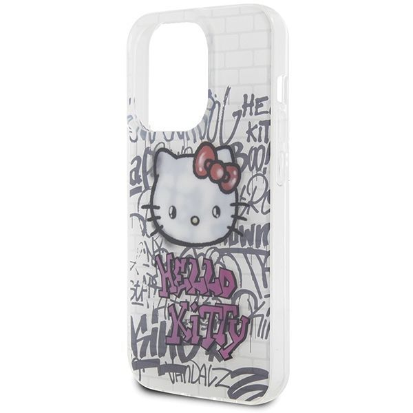 Back panel cover Hello Kitty Hello Kitty IML Kitty On Bricks Graffiti case for iPhone 13 Pro Max - white