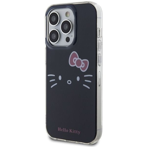 Back panel cover Hello Kitty Hello Kitty IML Kitty Face case for iPhone 14 Pro - black