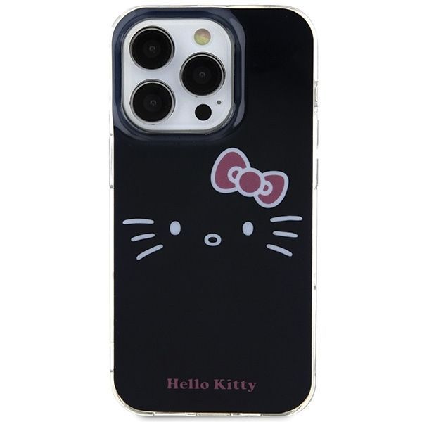 Back panel cover Hello Kitty Hello Kitty IML Kitty Face case for iPhone 14 Pro - black