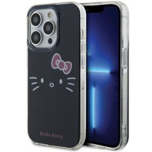 Nugarėlės dėklai Hello Kitty  Hello Kitty IML Kitty Face case for iPhone 14 Pro Max - black 