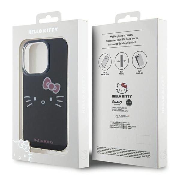 Back panel cover Hello Kitty Hello Kitty IML Kitty Face case for iPhone 14 Pro Max - black