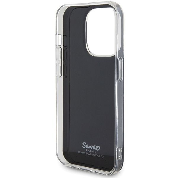 Back panel cover Hello Kitty Hello Kitty IML Kitty Face case for iPhone 15 Pro - black