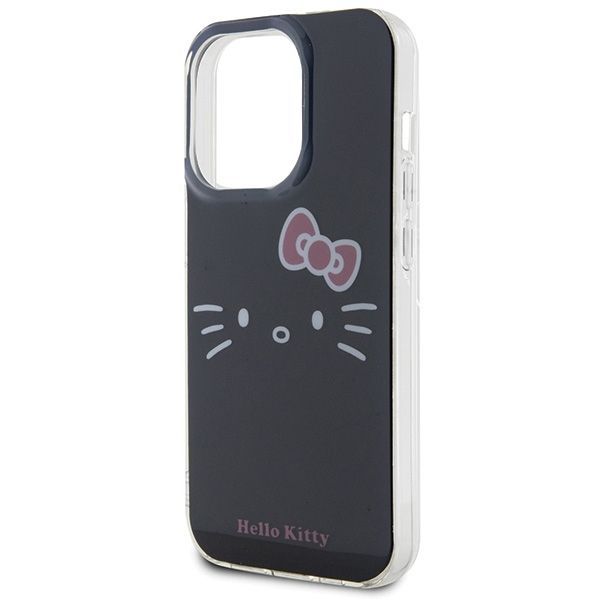 Back panel cover Hello Kitty Hello Kitty IML Kitty Face case for iPhone 15 Pro - black