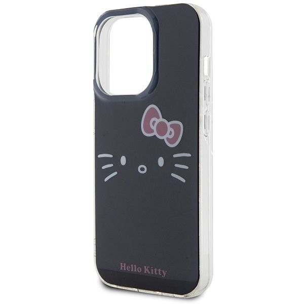Back panel cover Hello Kitty Hello Kitty IML Kitty Face case for iPhone 15 Pro Max - black