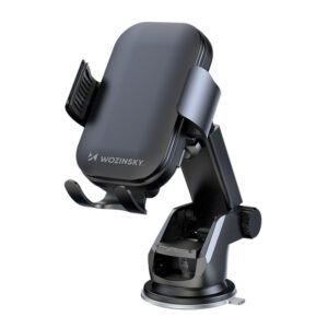 Auto holder Wozinsky  Wozinsky WUMID Car Dashboard Phone Holder with 15W Inductive Charger - Black 