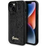 Tagakaaned Guess  Guess Sequin Script Metal case for iPhone 14 / 15 / 13 - black 