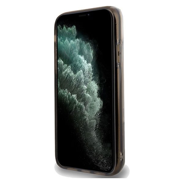 Back panel cover Karl Lagerfeld Karl Lagerfeld Liquid Glitter Choupette case for iPhone 11 / Xr - transparent