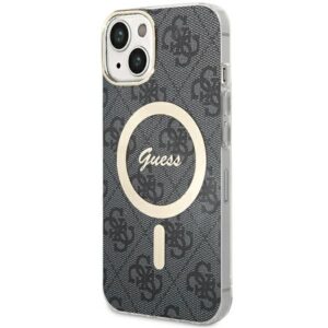 Aizmugurējais vāciņš Guess  Guess 4G MagSafe case for iPhone 15 Plus / 14 Plus - black 