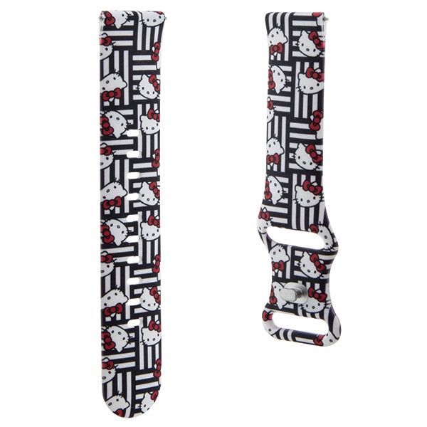 Muu telefoni lisavarustus Hello Kitty Hello Kitty Silicone Heads & Stripes universal 20mm - black