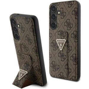 Kitas telefono priedas Guess  Guess GUHCS24SPGS4TDW S24 S921 brown/brown hardcase Grip Stand 4G Triangle Strass