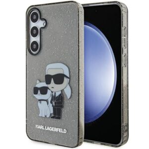 Aizmugurējais vāciņš Karl Lagerfeld  Karl Lagerfeld KLHCS24MHNKCTGK S24+ S926 black/black hardcase Glitter Karl&Choupette 