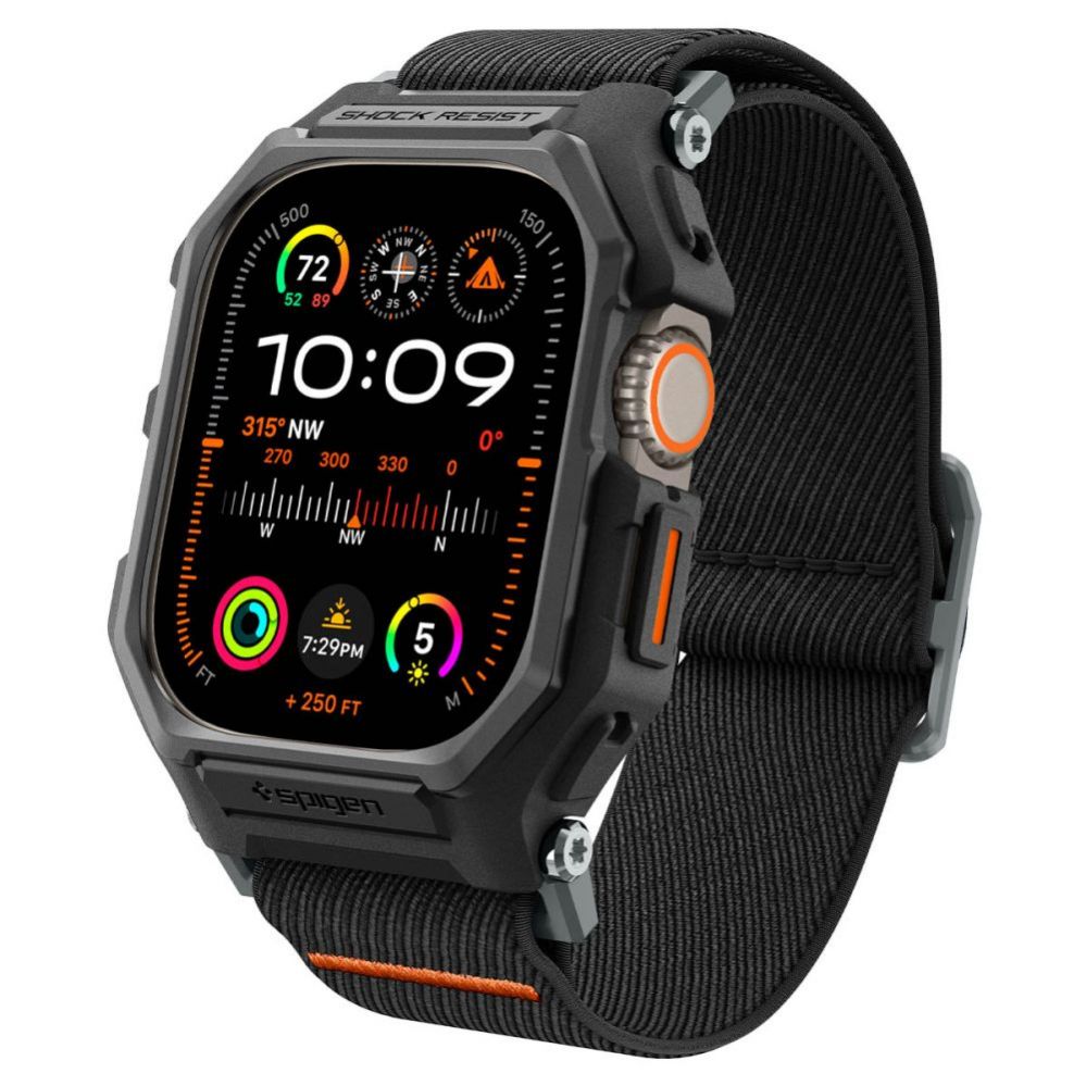 Muu telefoni lisavarustus Spigen Spigen Lite Fit Pro Case with Strap for Apple Watch Ultra 1 / 2 (49mm) - Matte Black