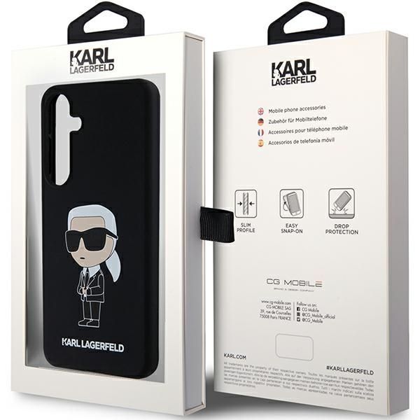 Tagakaaned Karl Lagerfeld - Karl Lagerfeld Silicone Ikonik case for Samsung Galaxy S24 - black