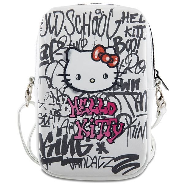 Back panel cover Hello Kitty Hello Kitty Graffiti Kitty Head bag - white